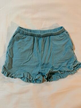 Little Sleepies Cool Teal Ruffle Shorts